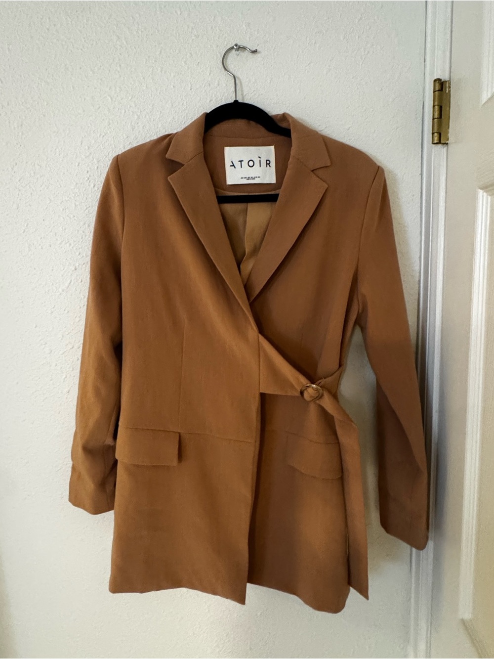 Atoir- Women's Camel Brown Wrap Blazer Jacket- 2- never worn